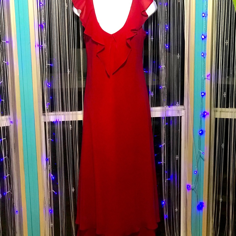 Plaza South Red flowy dress